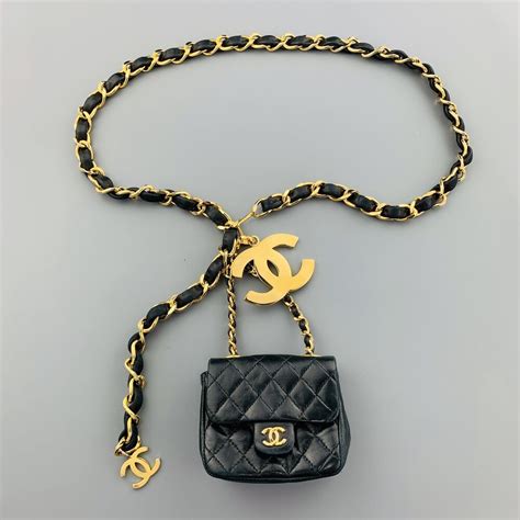 chanel vintage mini belt bag|Chanel belt bag vintage.